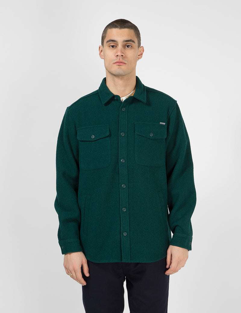Carhartt-WIP 밀너 셔츠 재킷-다크 퍼 그린