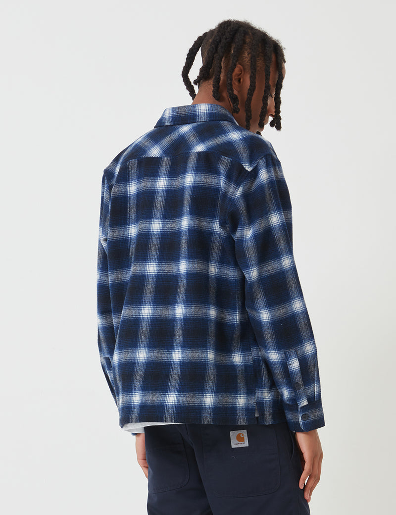 Carhartt-WIP Halleck Shirt - Dark Navy Halleck Check