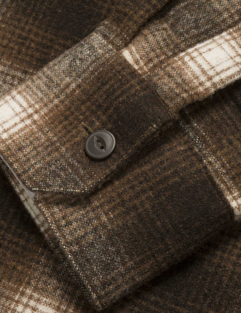 Carhartt-WIP Long Sleeve Halleck Check Shirt - Tobacco Brown
