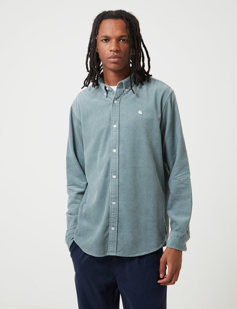 Carhartt-WIP Madison Cord Shirt - Cloudy / Flour