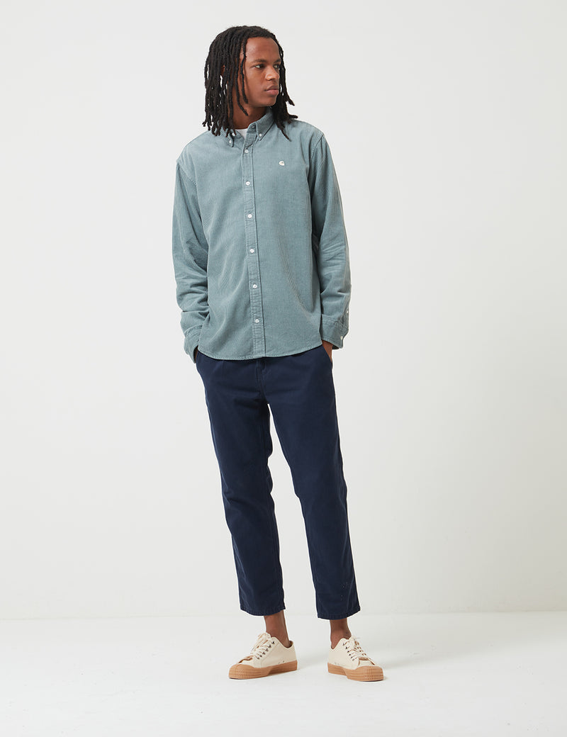 Carhartt-WIP Madison Cord Shirt - Cloudy / Flour