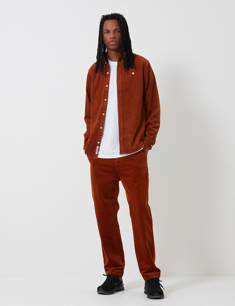 Carhartt-WIP Madison Cord Shirt - Brandy/Wax
