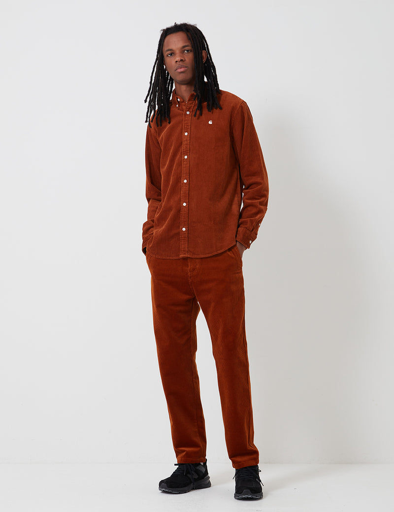 Carhartt-WIP Madison Cord Shirt - Brandy/Wax