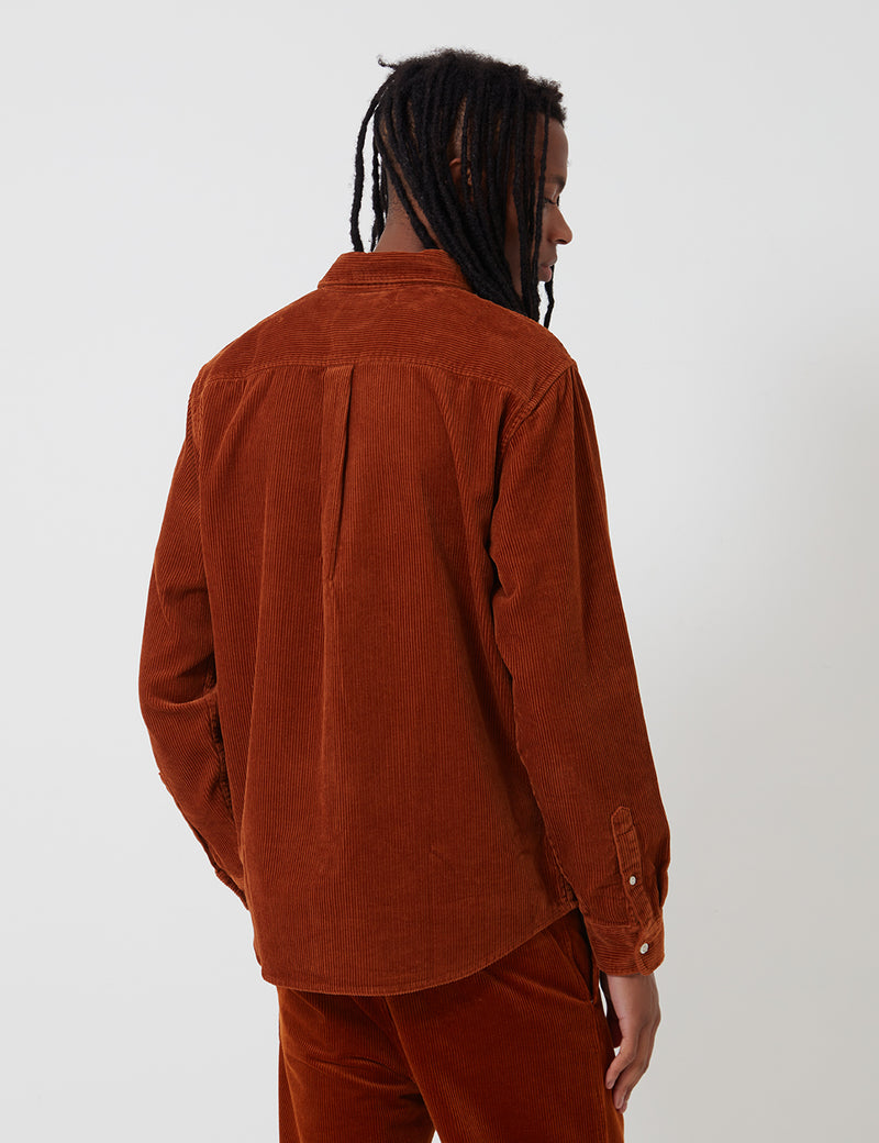 Carhartt-WIP Madison Cord Shirt - Brandy/Wax