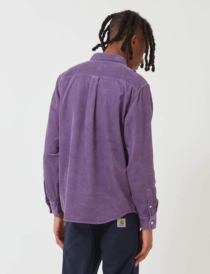 Carhartt-WIP Madison Cord-Hemd - Dusty Mauve / Cinder