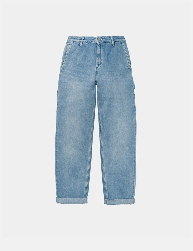 Carhartt-WIP Womens Pierce Pant (Denim) - Light Stone Washed Blue