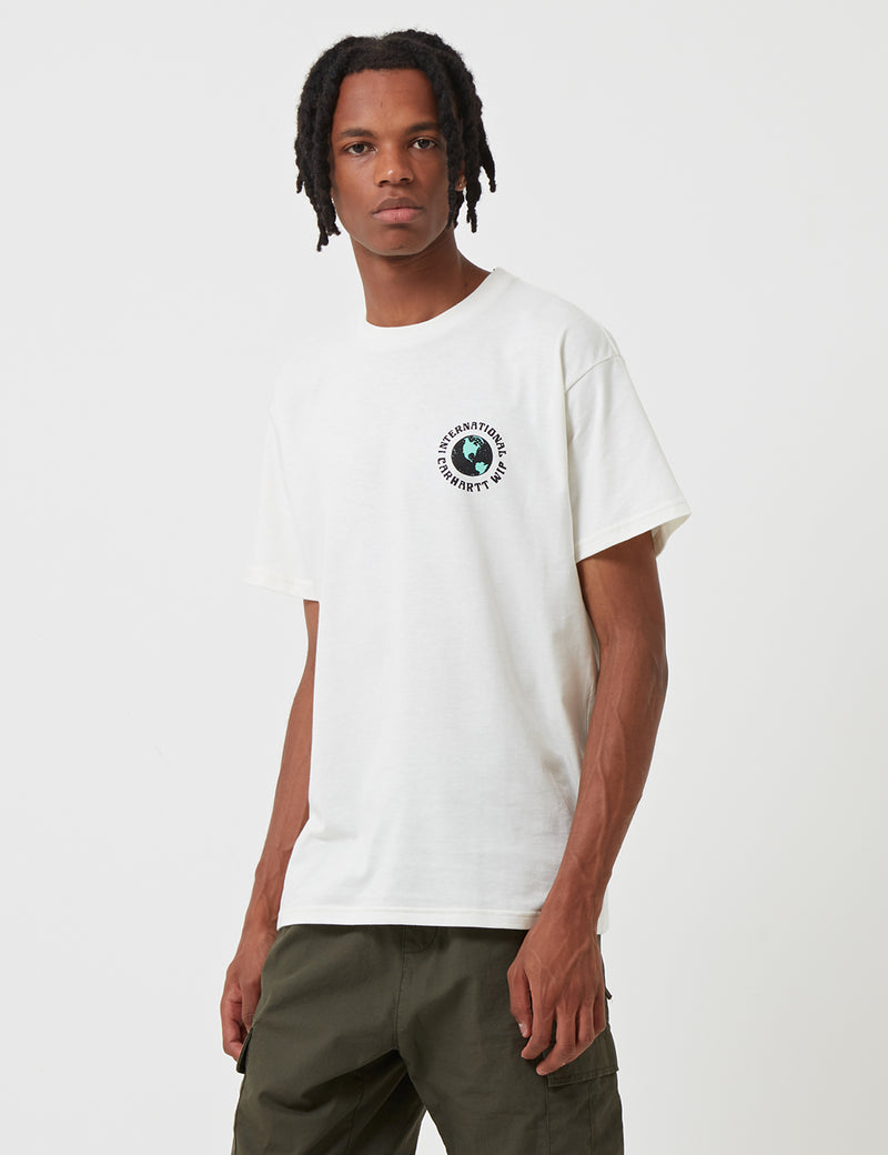 Carhartt-WIP Globe T-Shirt - Wax White