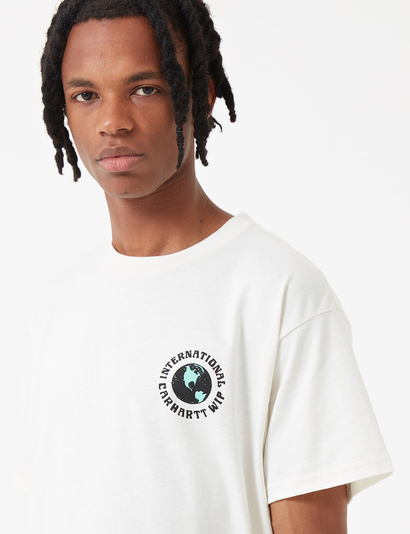 Carhartt-WIP Globe T-Shirt - Wax White