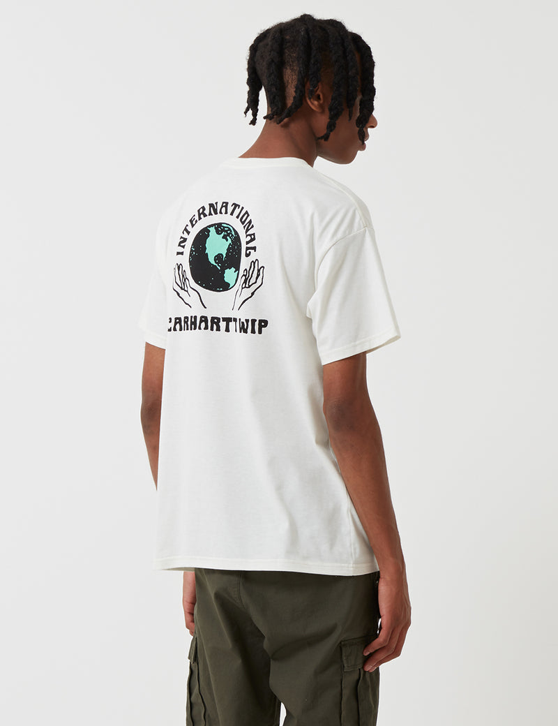 Carhartt-WIP Globe T-Shirt - Wax White