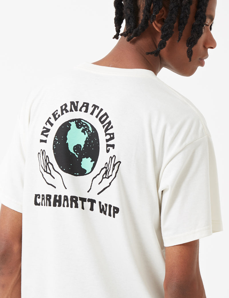 Carhartt-WIP Globe T-Shirt - Wax White
