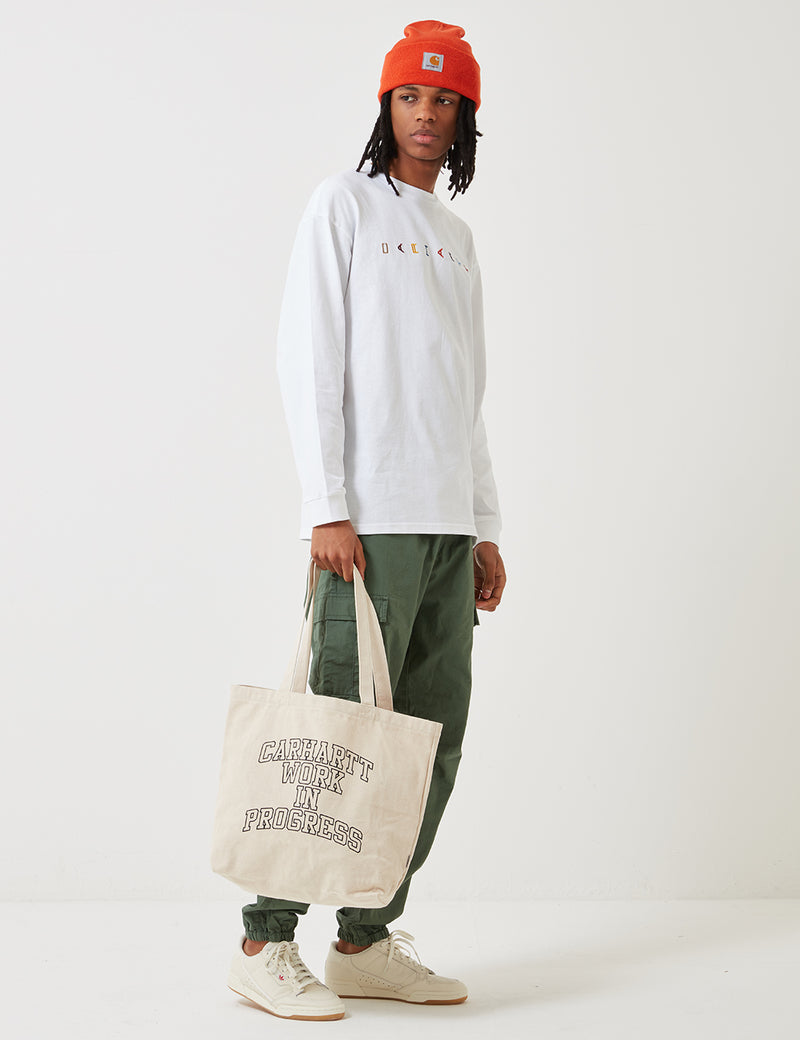 Carhartt-WIP Division Tote Bag (Small) - Ecru/Black