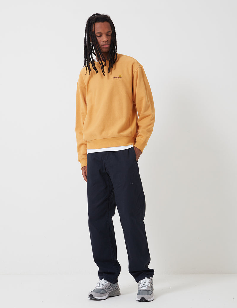 Carhartt-WIP American Script Sweatshirt - Winter Sun