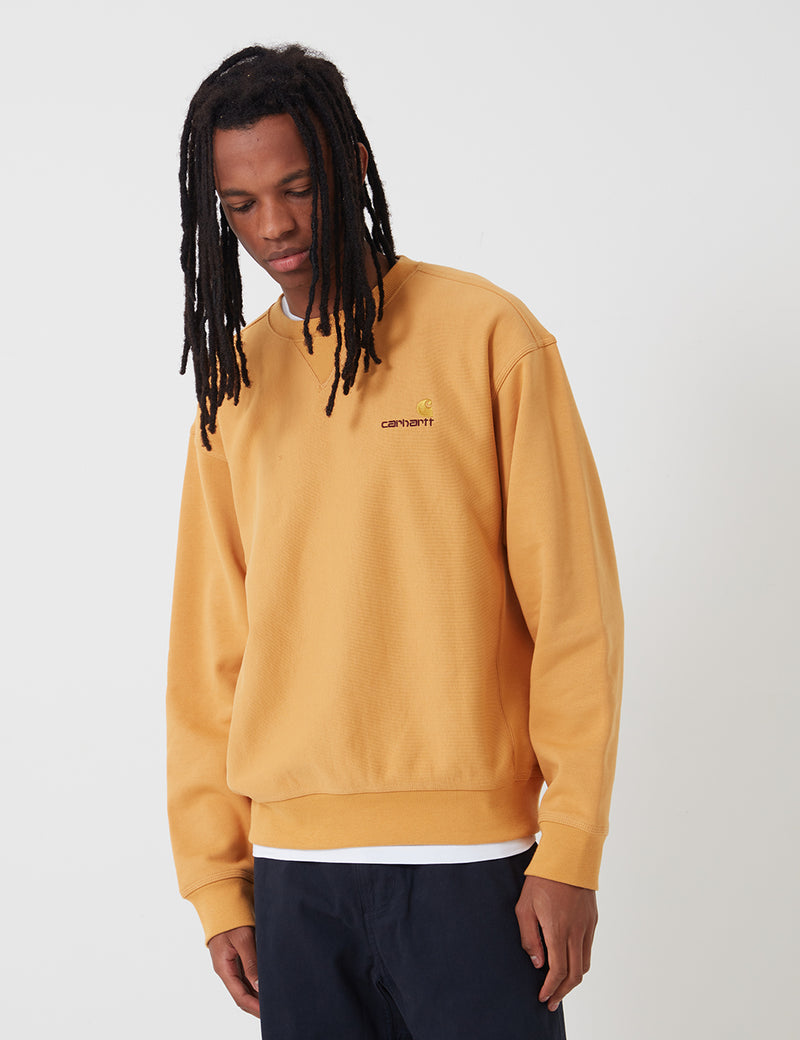 Carhartt-WIP American Script Sweatshirt - Winter Sun