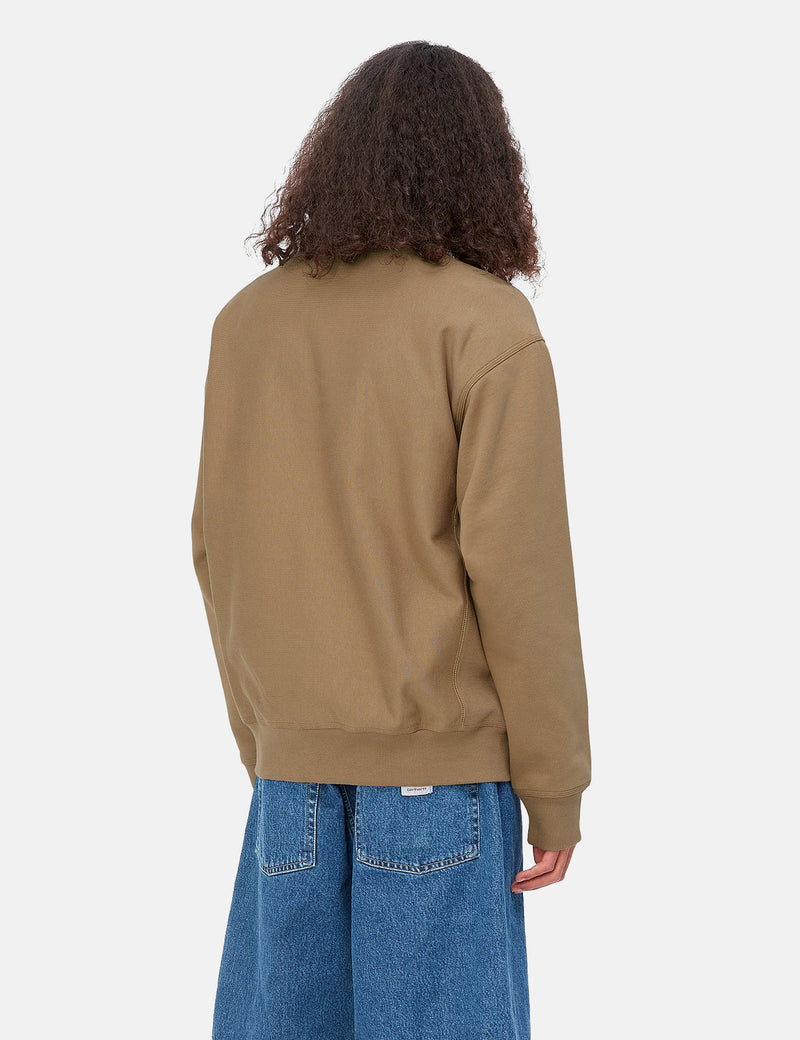Carhartt-WIP American Script Sweatshirt - Buffalo Brown