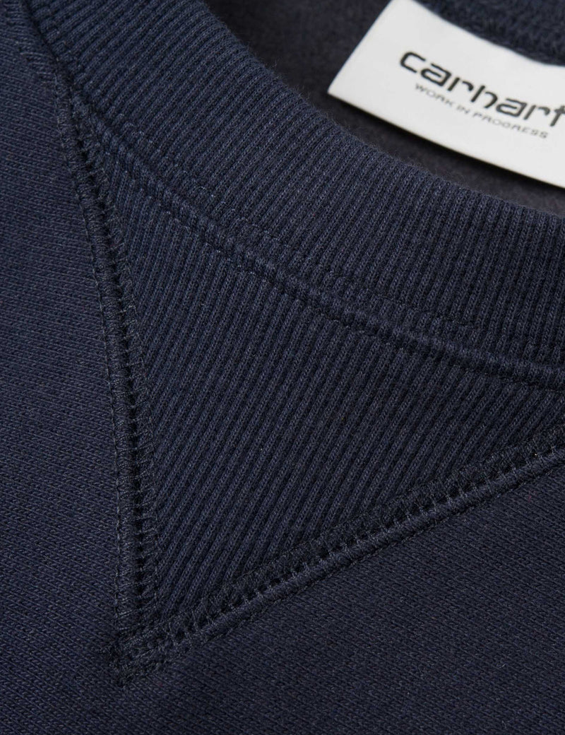 Carhartt-WIP 아메리칸 스크립트 스웻 셔츠-블루