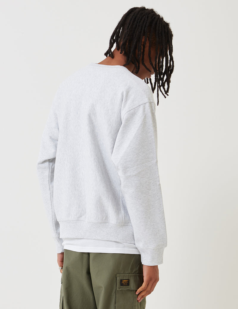 Carhartt-WIP American Script Sweatshirt - Ash Heather Grey