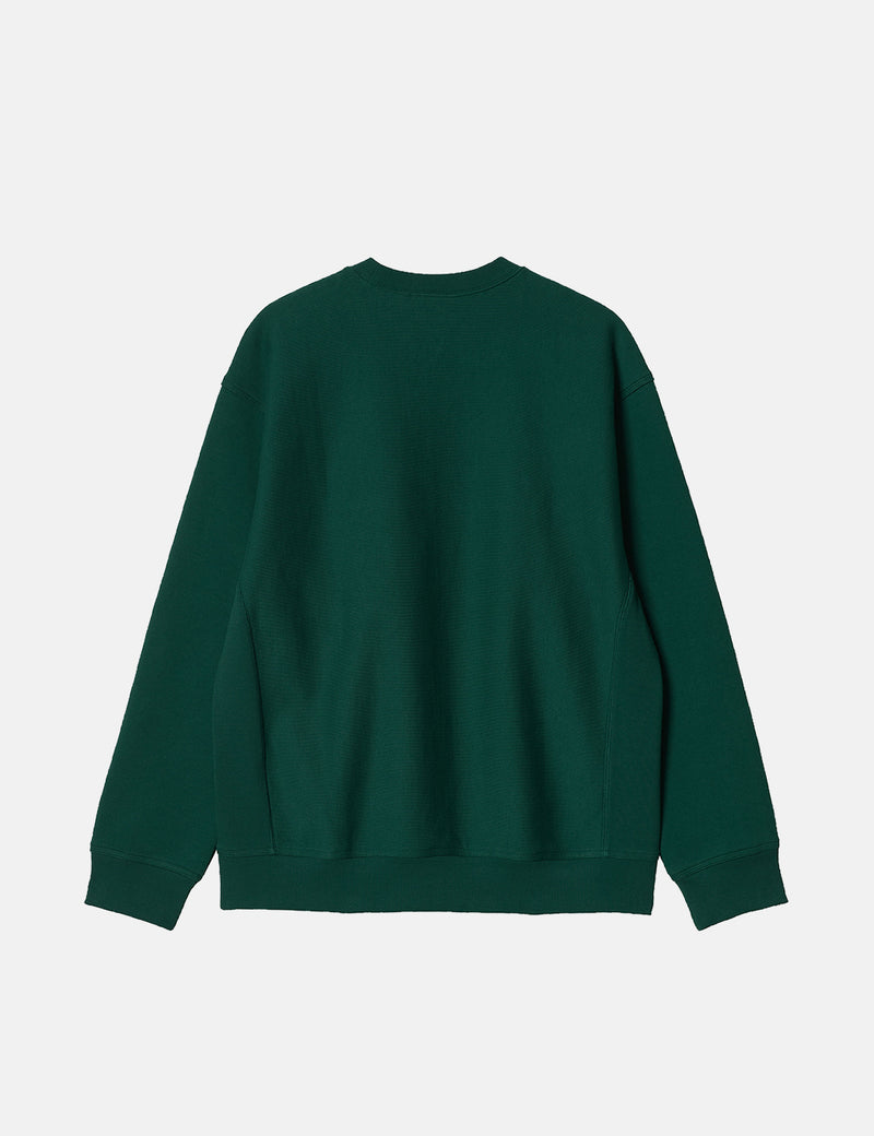 Carhartt-WIP American Script Sweatshirt - Hedge Green
