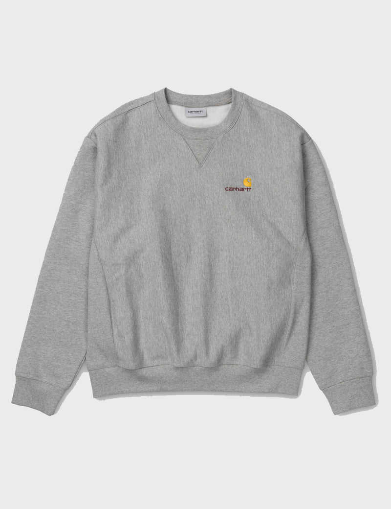 Carhartt-WIP American Script Sweatshirt - Heather Grey