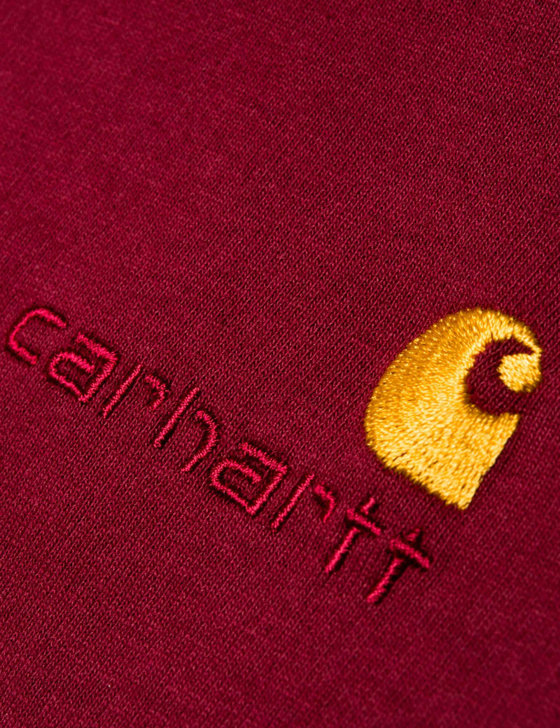 Carhartt-WIP amerikanische Skript-T-Shirt - Mulberry