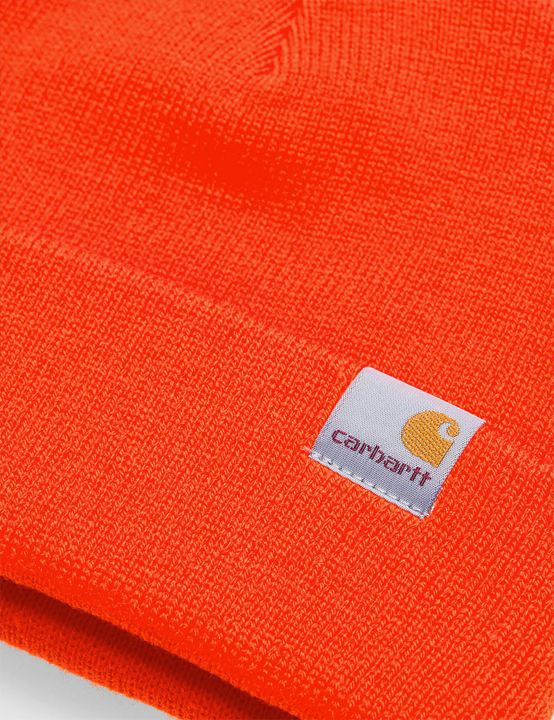 Carhartt-WIP Stratus Hat Low Beanie Hat - Safety Orange