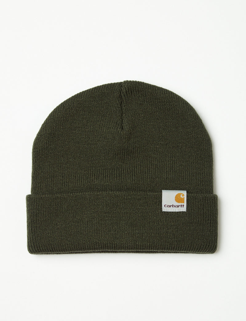 Carhartt-WIPストラタスロービーニーハット-ボックスウッドグリーン