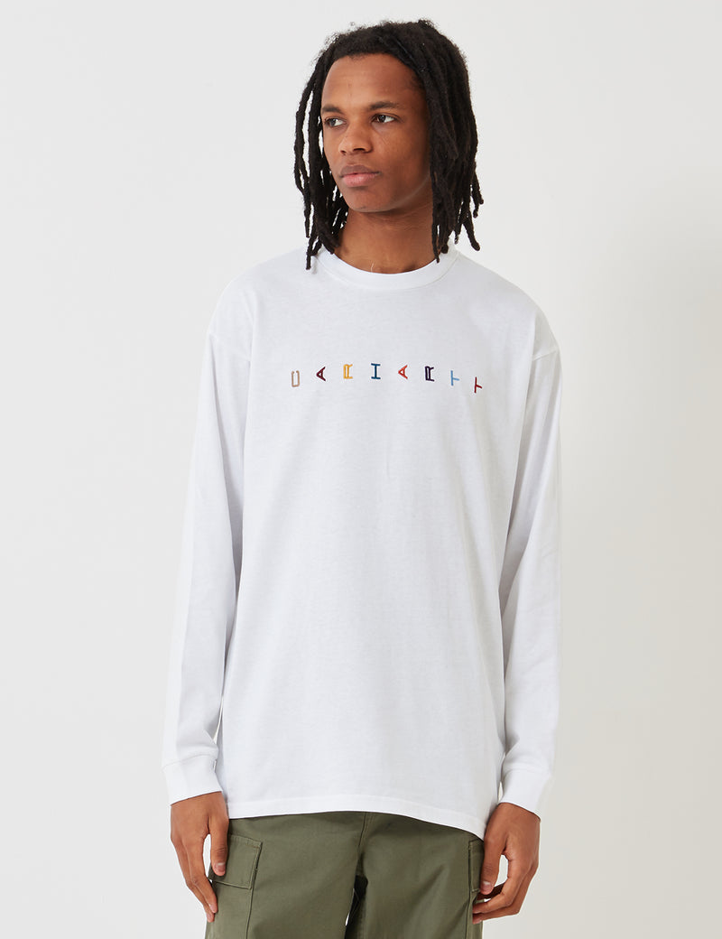 Carhartt-WIP Horizontal Long Sleeve T-Shirt - White