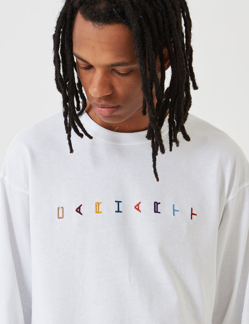Carhartt-WIP Horizontal Long Sleeve T-Shirt - White