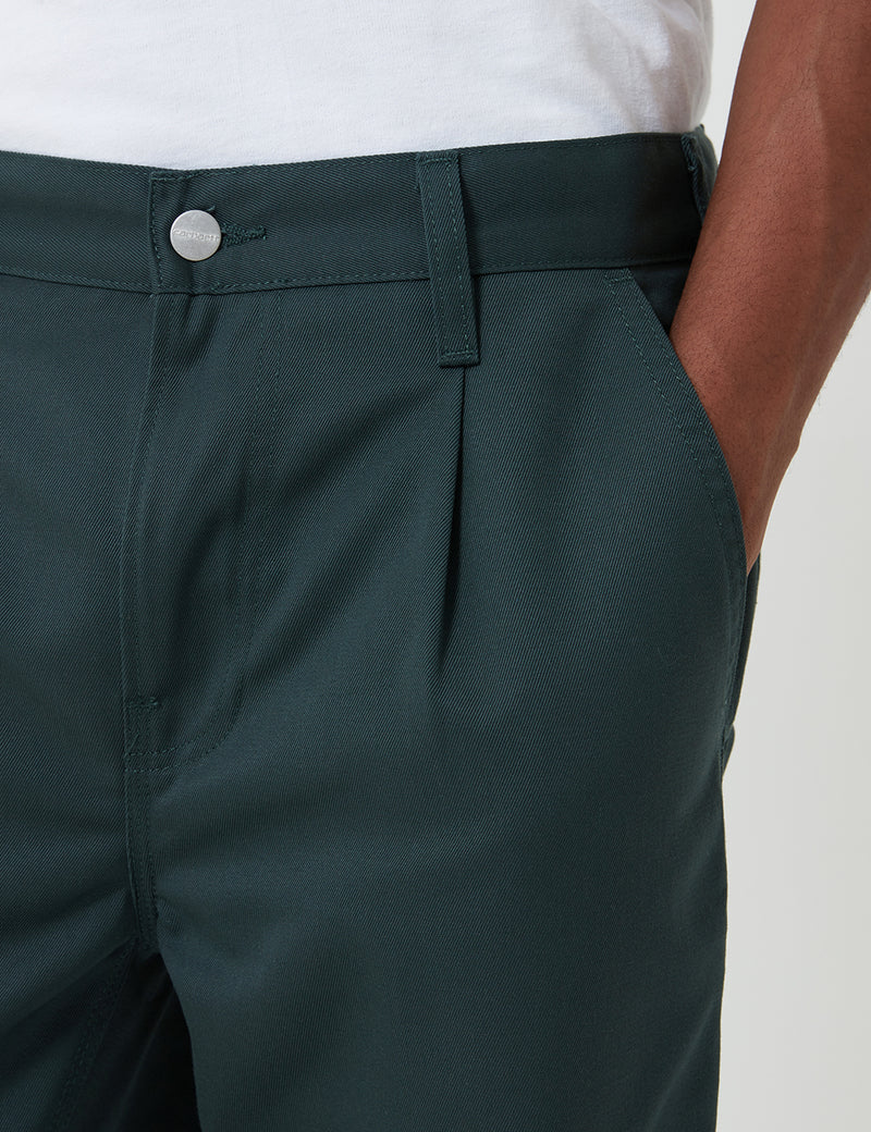Carhartt-WIP Abbott Pant 'Denison Twill' (Tapered Fit) - Dark Teal rinsed