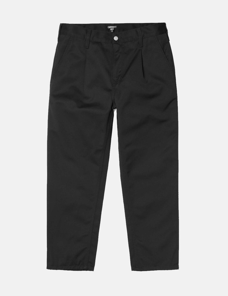 Carhartt-WIP Abbott Pant 'Denison Twill' (Tapered Fit) - Black Rinsed