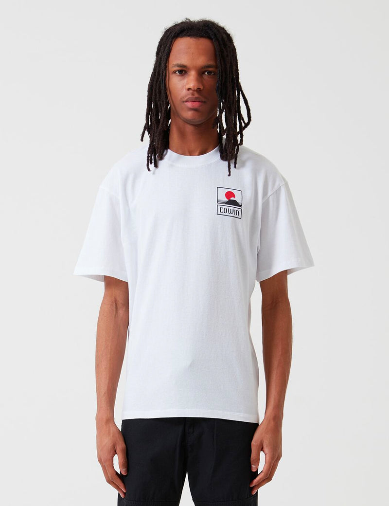 Edwin Sunset On Mt. Fuji T-Shirt - White