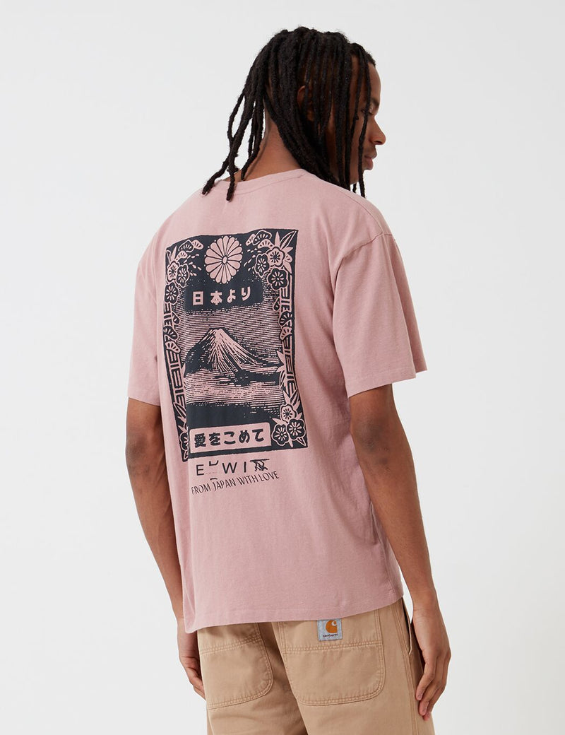 Edwin From Mt. Fuji T-Shirt - Woodrose