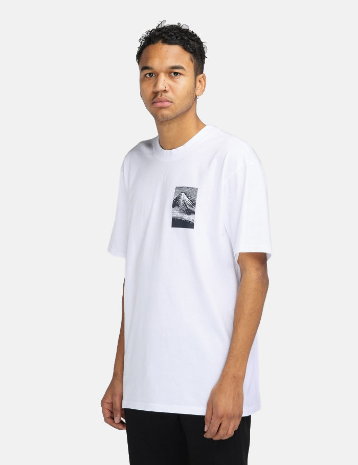 エドウィン山から富士Tシャツ-ホワイト