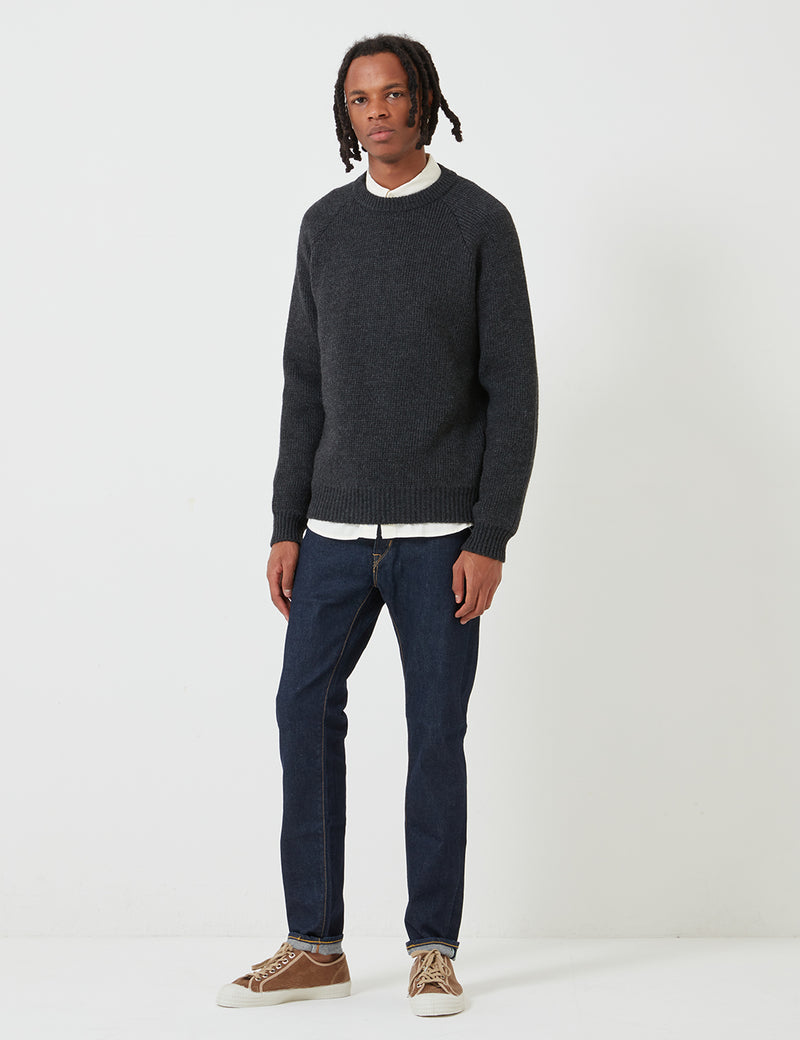 Edwin Big Knit Jumper - Ebony