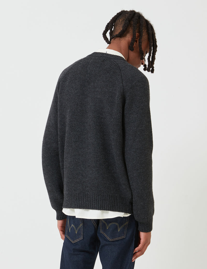 Edwin Big Knit Jumper - Ebony