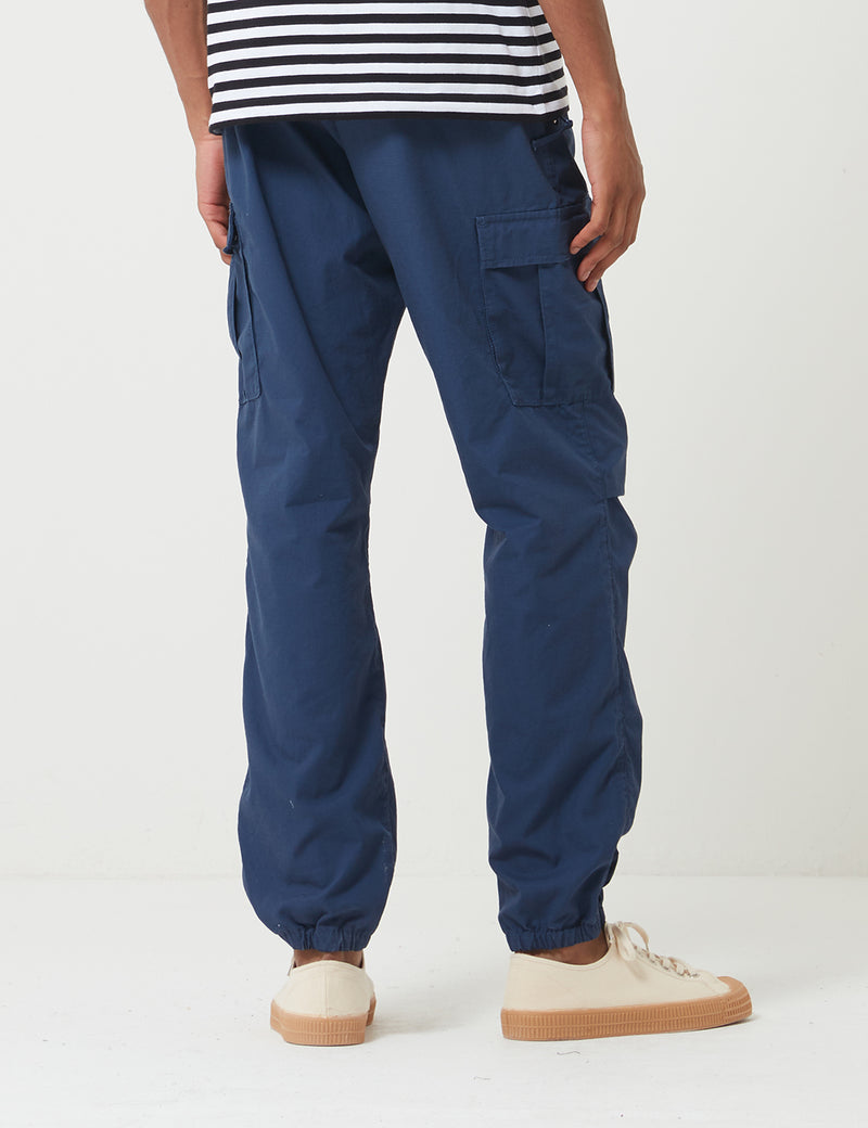 Carhartt-WIP Cargo Jogger Pants (Ripstop) - Blue Rinsed