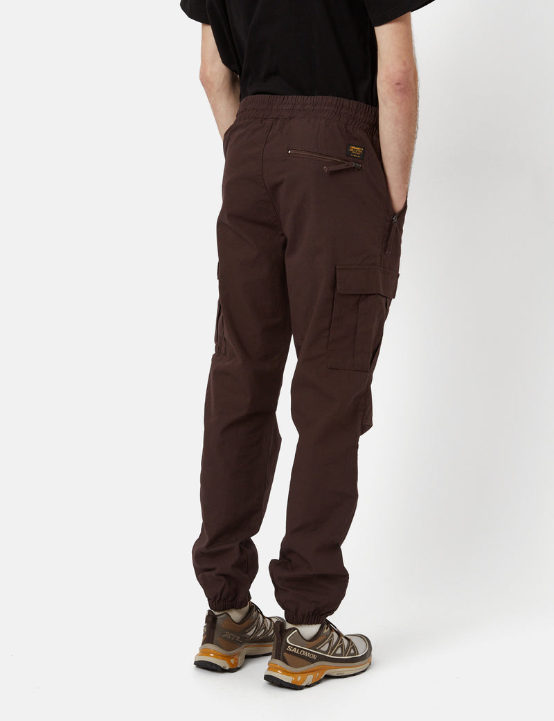 Carhartt-WIP-WIPカーゴジョガー（リップストップ）-ダークアンバーブラウン