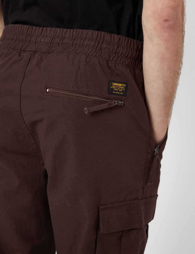 Carhartt-WIP-WIPカーゴジョガー（リップストップ）-ダークアンバーブラウン