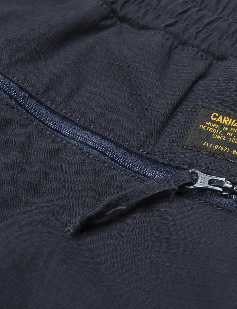 Pantalon de jogging Carhartt-WIP Cargo (Ripstop) - Dark Navy Blue Rinsed