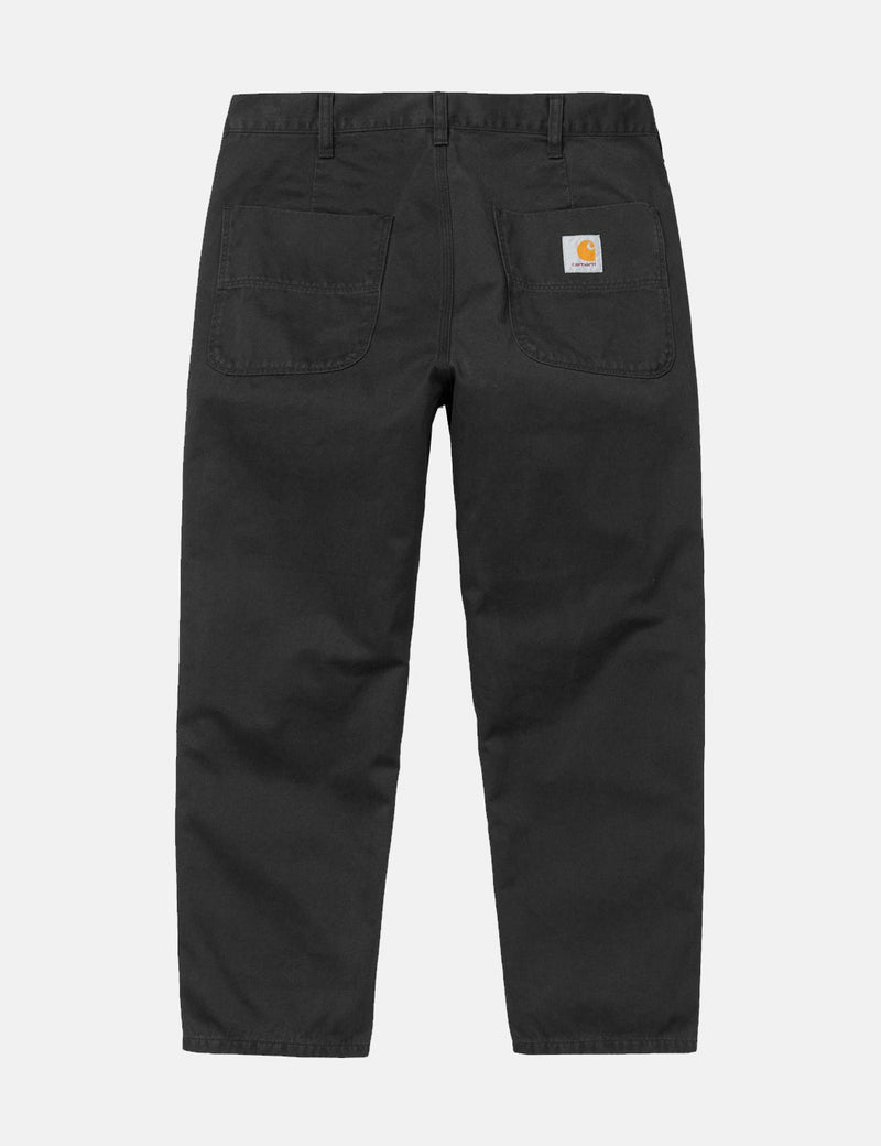 Carhartt Abbott Pant (Tapered Fit) - Black Stone Washed | URBAN EXCESS