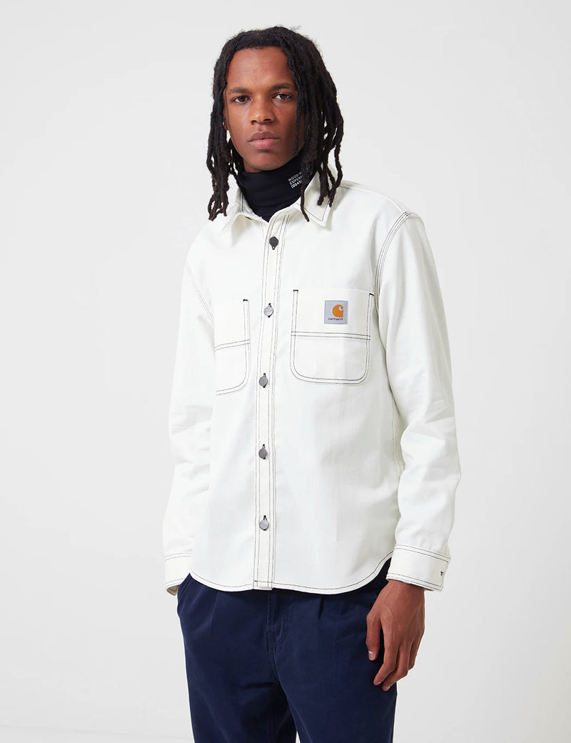 Carhartt-WIP Chalk Shirt Jacket (Regular Fit) - White Rigid