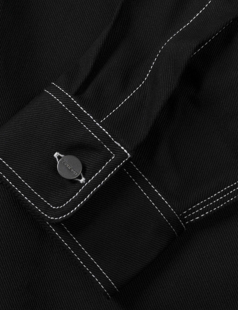 Carhartt-WIP 초크 셔츠 재킷 (Regular Fit)-Black Rigid