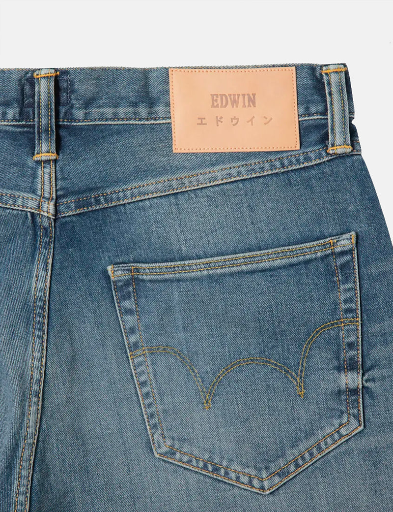 Edwin ED-80 Slim Tapered Jeans (Yoshiko Jeans für die linke Hand, 12-6 Unzen) - Blue Ariki Wash