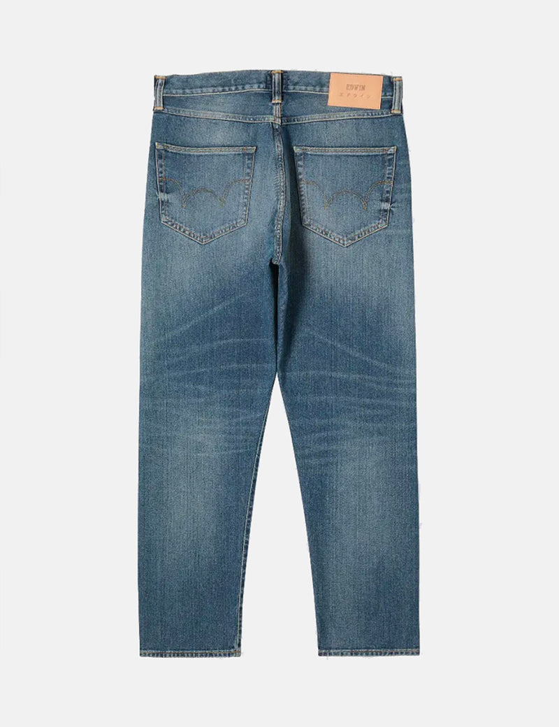 Edwin ED-80 Slim Tapered Jeans (Yoshiko Left Hand Denim, 12-6oz) - Blue Ariki Wash