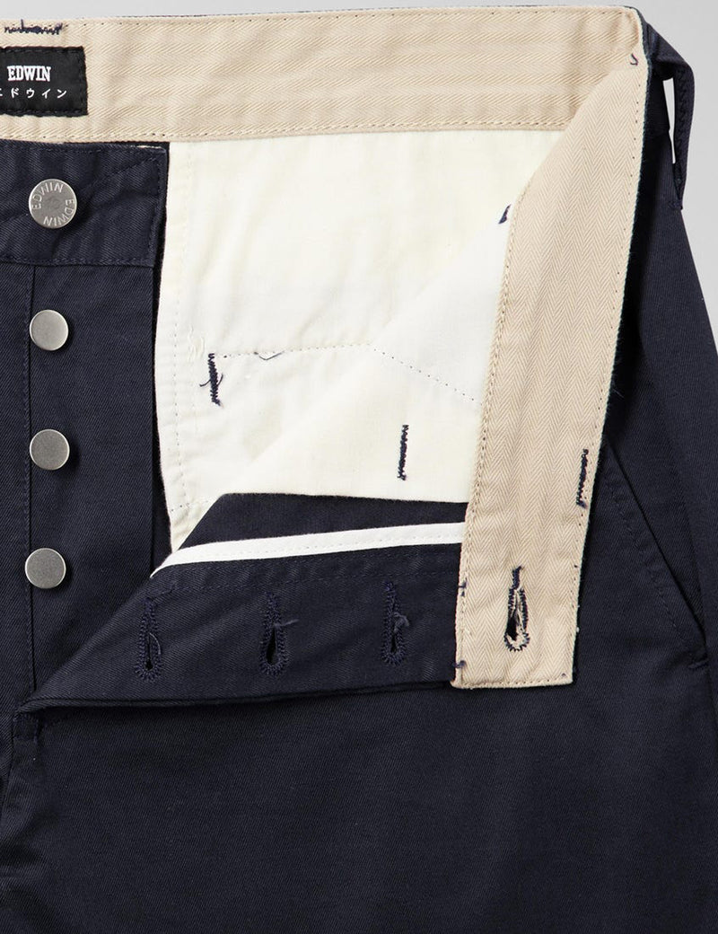 Edwin 55 Chino (Regular Tapered) - Navy Blue Rinsed