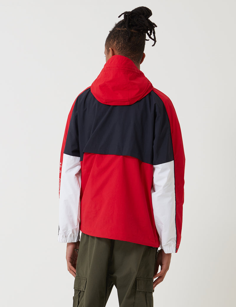 Carhartt-WIP Terrasse Pullover Jacke - Dark Navy / Cardinal Red
