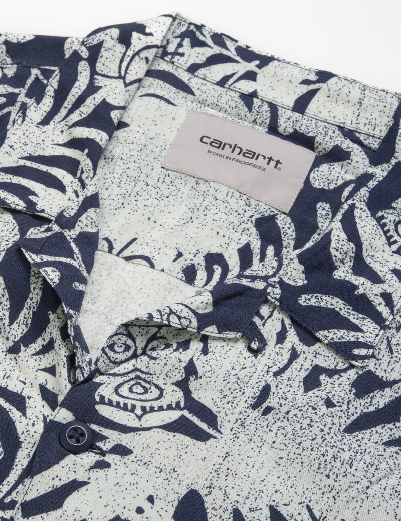 Carhartt-WIP Tiki Mono Shirt - Blue