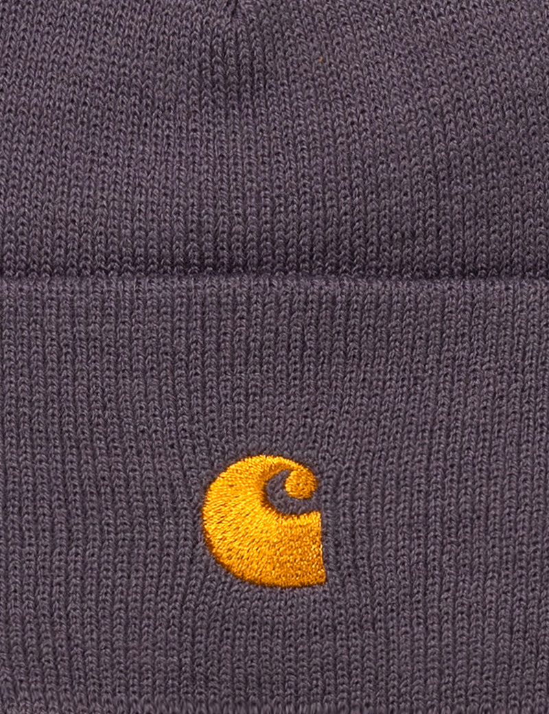 Carhartt-WIP Chase Beanie - Provence/Gold