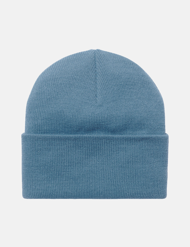 Carhartt-WIP Chase Beanie Hat - Icy Water Blue/Gold