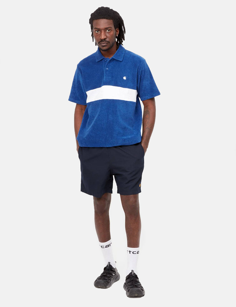 Short de Carhartt-WIP Chase - Dark Navy Blue