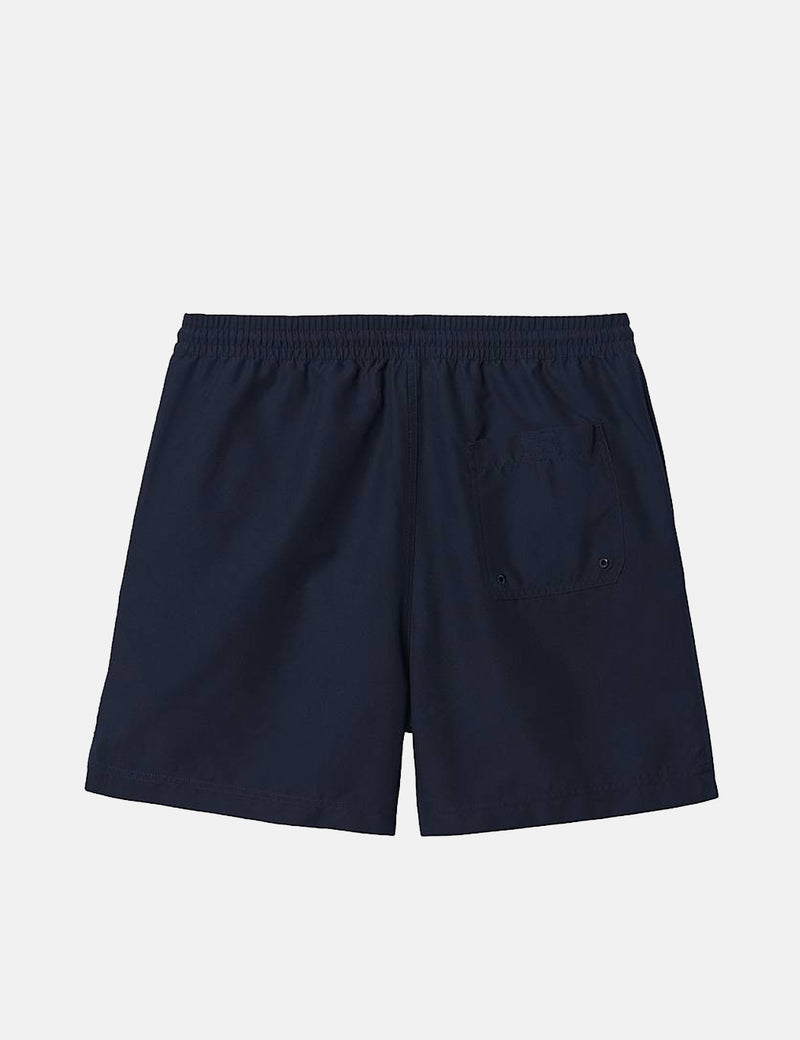 Carhartt-WIP Chase Swim Shorts - Dark Navy Blue